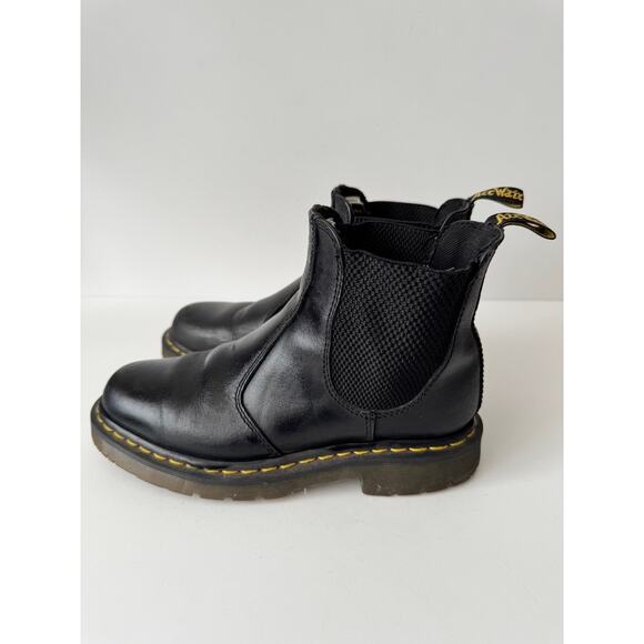 Dr. Martens Unisex Safety Chelsea Boots Size US W 7 Black Leather Slip-On Work - Picture 2 of 9